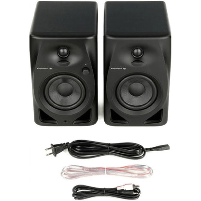 Pioneer DJ DM-40D 38 Watt 4 Inch 2 Way Sound Desktop Studio Monitor Speaker (DM40D)