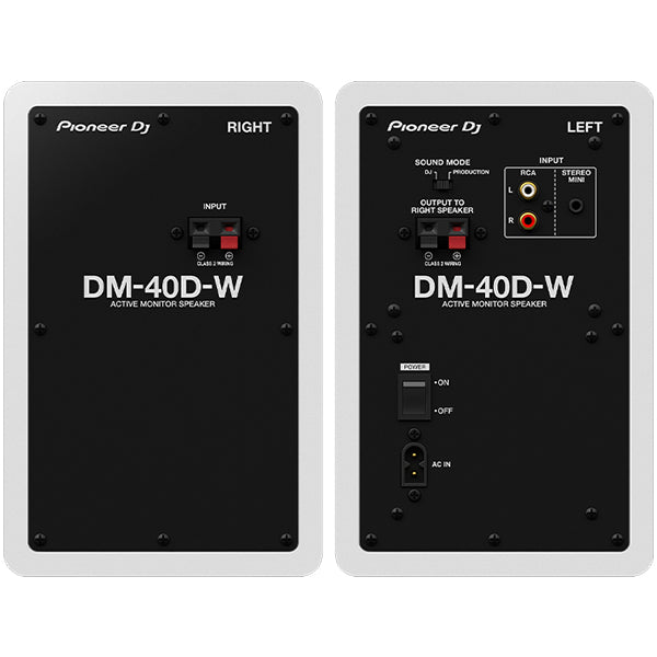 Pioneer DJ DM-40D 38 Watt 4 Inch 2 Way Sound Desktop Studio Monitor Speaker (DM40D)