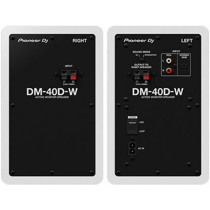 Pioneer DJ DM-40D 38 Watt 4 Inch 2 Way Sound Desktop Studio Monitor Speaker (DM40D)