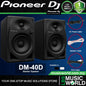 Pioneer DJ DM-40D 38 Watt 4 Inch 2 Way Sound Desktop Studio Monitor Speaker (DM40D)