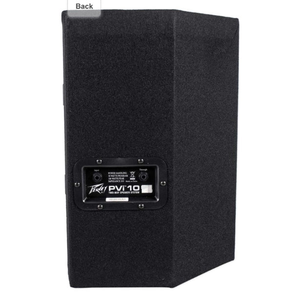 Peavey PVi 10 100 Watt 10 Inch Passive Two Way PA Speaker - Pair (Pvi10)