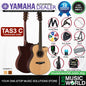 Yamaha TAS3 C 40" Concert Cutaway Solid Spruce TransAcoustic Guitar With Pickup (TAS3 C)