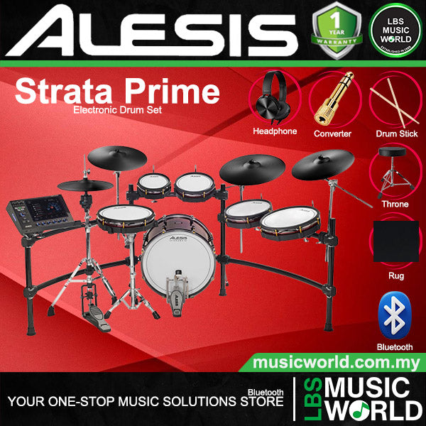 Alesis Strata Prime 10 Pieces Premium Electronic Drum Kit with Touchscreen Drum Module