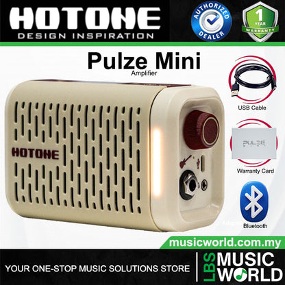Hotone Pulze Mini 15 Watt Modeling Combo Guitar Amplifier With Bluetooth - White