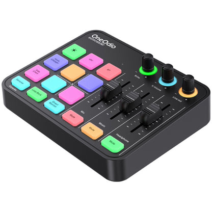 OneOdio Solocaster Multi Channel Portable Podcast Audio Interface Mixer with Live Streaming and Bluetooth