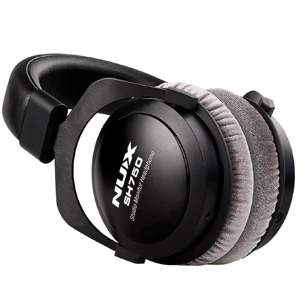 NUX SH750 Wired Studio Monitor Headphone with Soft Ear Cushions - Black