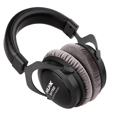 NUX SH750 Wired Studio Monitor Headphone with Soft Ear Cushions - Black