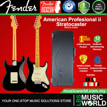 Fender American Professional II Stratocaster Electric Guitar SSS Pickup Alder Body with Maple Fretboard and Tremolo