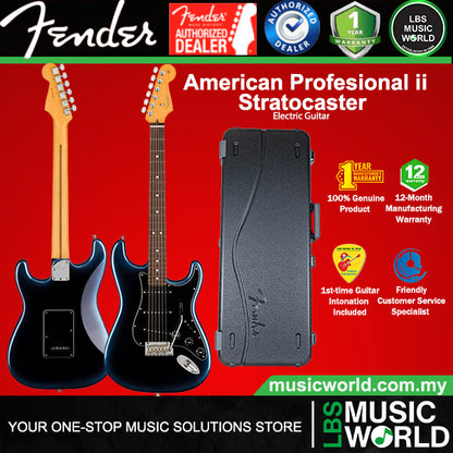 Fender American Professional II Stratocaster Electric Guitar SSS Pickup Alder Body with Maple Fretboard and Tremolo