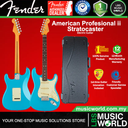 Fender American Professional II Stratocaster Electric Guitar SSS Pickup Alder Body with Maple Fretboard and Tremolo