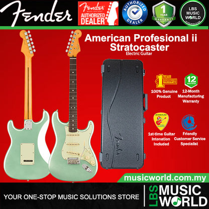 Fender American Professional II Stratocaster Electric Guitar SSS Pickup Alder Body with Maple Fretboard and Tremolo