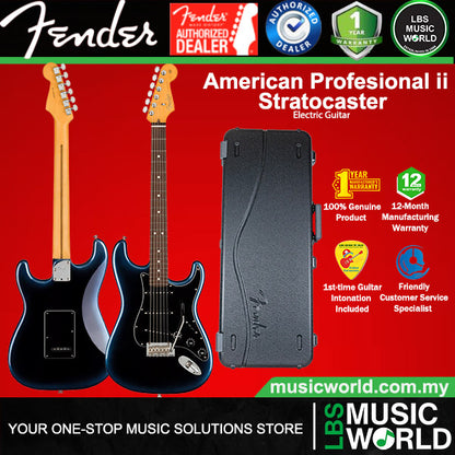 Fender American Professional II Stratocaster Electric Guitar SSS Pickup Alder Body with Maple Fretboard and Tremolo