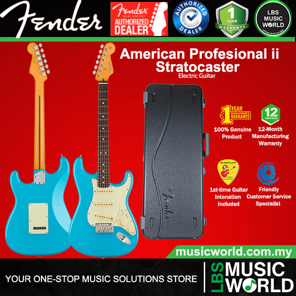 Fender American Professional II Stratocaster Electric Guitar SSS Pickup Alder Body with Maple Fretboard and Tremolo