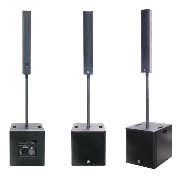 Topp Pro SOHO V8 + S12 Professional 1400 Watt Active Column PA System with Integrated DSP