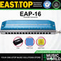 Easttop EAP-16 16 Hole Chromatic Harmonica C Key - Blue (EAP16)