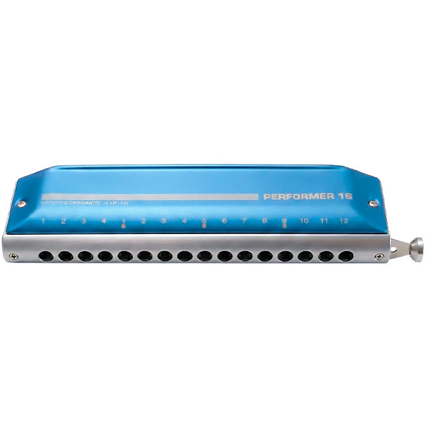 Easttop EAP-16 16 Hole Chromatic Harmonica C Key - Blue (EAP16)