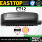Easttop ET-12 12 Hole Chromatic Harmonica in C Key - Black (ET12)