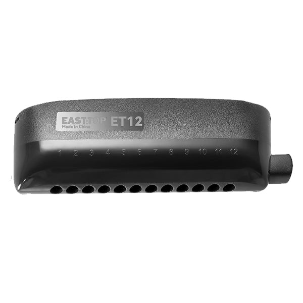 Easttop ET-12 12 Hole Chromatic Harmonica in C Key - Black (ET12)