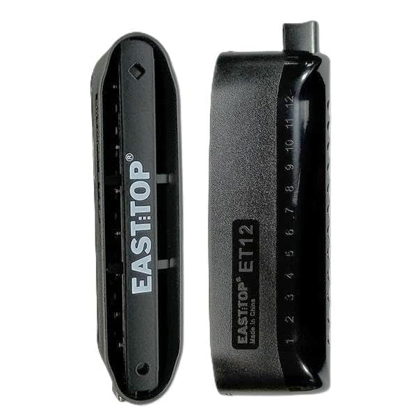 Easttop ET-12 12 Hole Chromatic Harmonica in C Key - Black (ET12)