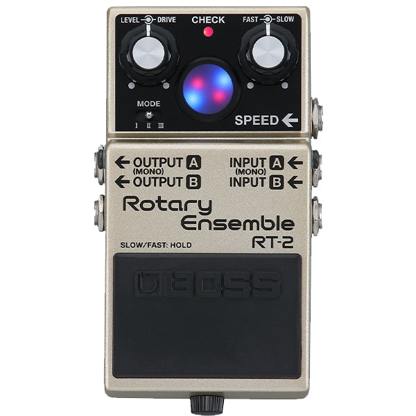 Boss RT-2 Rotary Ensemble Guitar Effect Pedal with Virtual Rotor Lights (RT2)