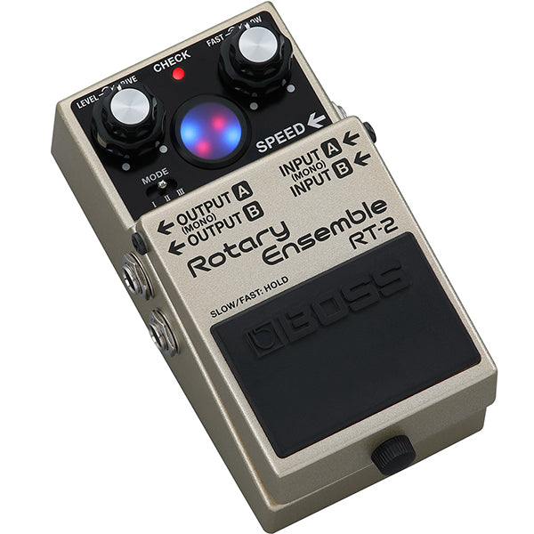 Boss RT-2 Rotary Ensemble Guitar Effect Pedal with Virtual Rotor Lights (RT2)