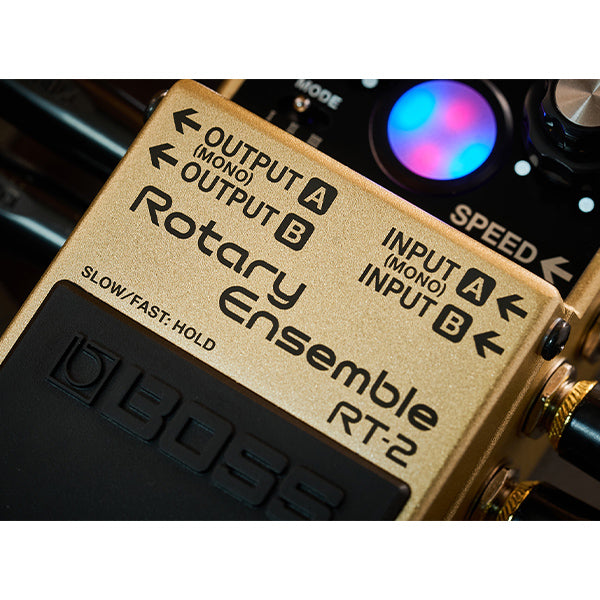 Boss RT-2 Rotary Ensemble Guitar Effect Pedal with Virtual Rotor Lights (RT2)