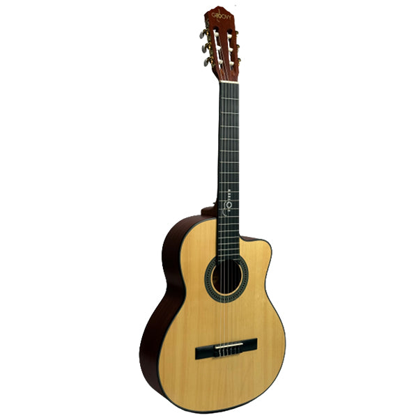 Groovy GV39 39 Inch Cutaway Spruce Top Classical Guitar with Nylon Strings