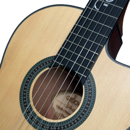 Groovy GV39 39 Inch Cutaway Spruce Top Classical Guitar with Nylon Strings
