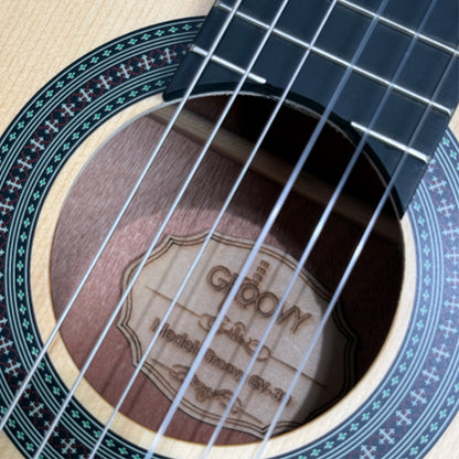 Groovy GV39 39 Inch Cutaway Spruce Top Classical Guitar with Nylon Strings