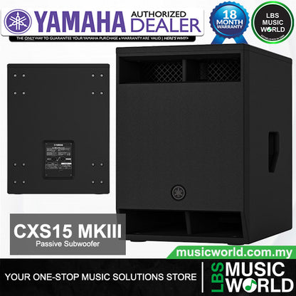 Yamaha CXS MK3 Series 2000 Watt Passive Subwoofer with Dual Pole Socket (CXS12 CXS15 CXS18)