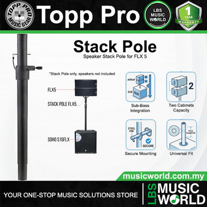 Topp Pro FLX 5 120 Watt 5 Inch 2 Way Passive Line Array Loudspeaker