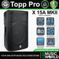 Topp Pro X15A MKII 15 Inch 1600 Watt 2 Way Active Ported Powered Loudspeaker Built in Bluetooth
