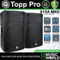 Topp Pro X15A MKII 15 Inch 1600 Watt 2 Way Active Ported Powered Loudspeaker Built in Bluetooth