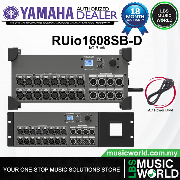 Yamaha RUio1608SB-D 16 in 8 out USB and Dante Audio Interface Stagebox (RUio1608SBD)