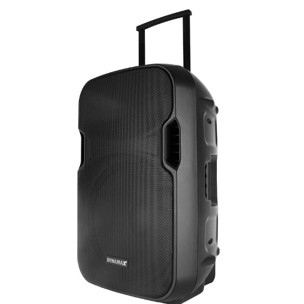 Dynamax TSL015 120 Watt 15 Inch Active Bluetooth Speaker System with 2 Wireless Handheld Microphone