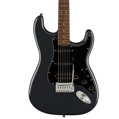 Squier Affinity Series HSS Stratocaster Guitar Pack with Frontman 15G Combo Amplifier - Charcoal Frost Metallic