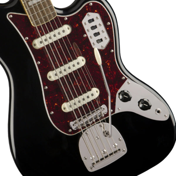 Squier by Fender Classic Vibe Bass VI Electric Guitar With Laurel Fingerboard - Black