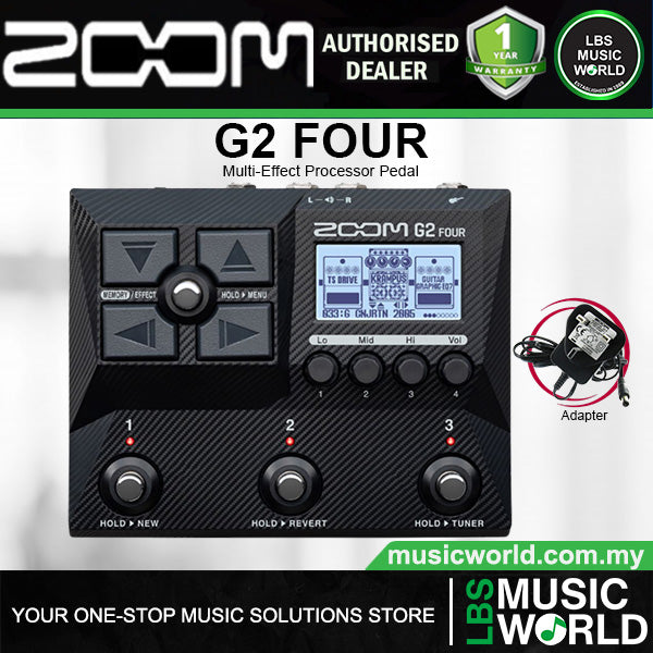 Zoom G2 Four Multi Effects Processor Guitar Pedal and Amp Emulator