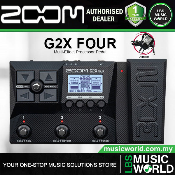 Zoom G2X Four Multi Effects Processor Pedal Guitar Stompbox With Expression Pedal