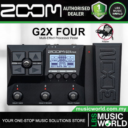 Zoom G2X Four Multi Effects Processor Pedal Guitar Stompbox With Expression Pedal
