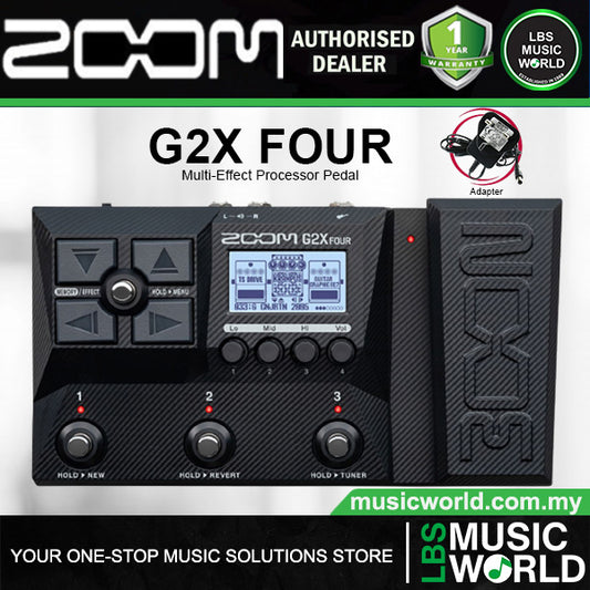 Zoom G2X Four Multi Effects Processor Pedal Guitar Stompbox With Expression Pedal