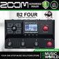 Zoom B2 Four Bass Multi Effects Processor Pedal Amp Emulator Guitar Pedal