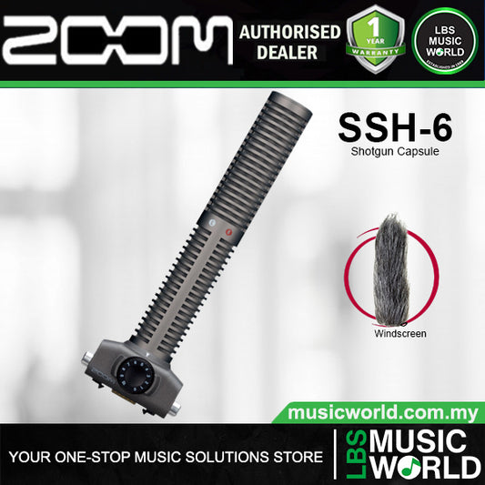 Zoom SSH-6 Mid Side Stereo Shotgun Microphone Capsule for Handy Recorder (SSH6)