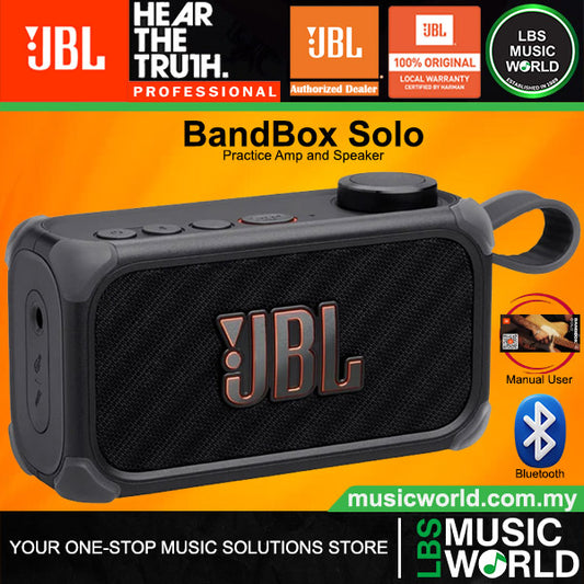 JBL BandBox Solo Compact AI Powered Practice Amplifier with Bluetooth Speaker