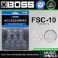 Boss FSC-10 Transparent Polycarbonate Topper Footswitch Cap with Logo - 10 Pieces (FSC10)