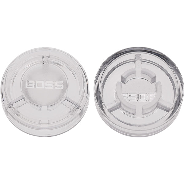 Boss FSC-10 Transparent Polycarbonate Topper Footswitch Cap with Logo - 10 Pieces (FSC10)