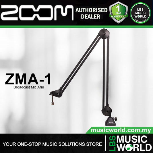 Zoom ZMA-1 Broadcast Studio Boom Arm 37 Inch Reach with Internal Springs and Steel Body (ZMA1)