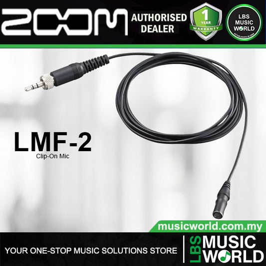 Zoom LMF-2 Omnidirectional Lavalier Microphone with Screw Lock Connector (LMF2)