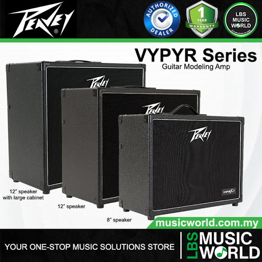 PEAVEY VYPYR Series Guitar Modeling Amplifier All in One for Electric Bass Acoustic with Bluetooth (X1 X2 X3)