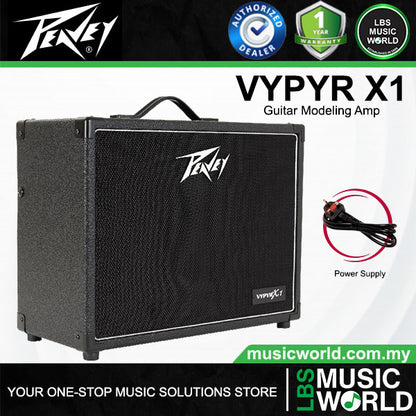 PEAVEY VYPYR Series Guitar Modeling Amplifier All in One for Electric Bass Acoustic with Bluetooth (X1 X2 X3)